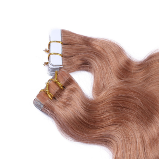 10 x Tape In - 12/60 Ombre - GEWELLT Hair Extensions - 2,5g - NOVON EXTENTIONS 50 cm