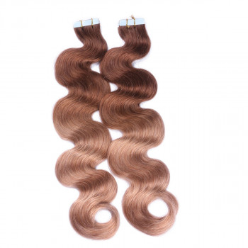10 x Tape In - 4/27 Ombre - GEWELLT Hair Extensions - 2,5g - NOVON EXTENTIONS