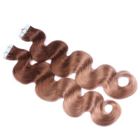 10 x Tape In - 4/27 Ombre - GEWELLT Hair Extensions - 2,5g - NOVON EXTENTIONS