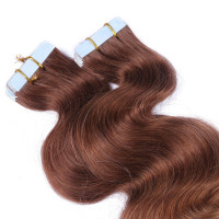 10 x Tape In - 4/27 Ombre - GEWELLT Hair Extensions - 2,5g - NOVON EXTENTIONS