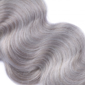 10 x Tape In - Silver - GEWELLT Hair Extensions - 2,5g - NOVON EXTENTIONS 50 cm