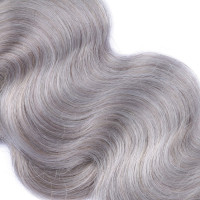 10 x Tape In - Silver - GEWELLT Hair Extensions - 2,5g - NOVON EXTENTIONS 50 cm