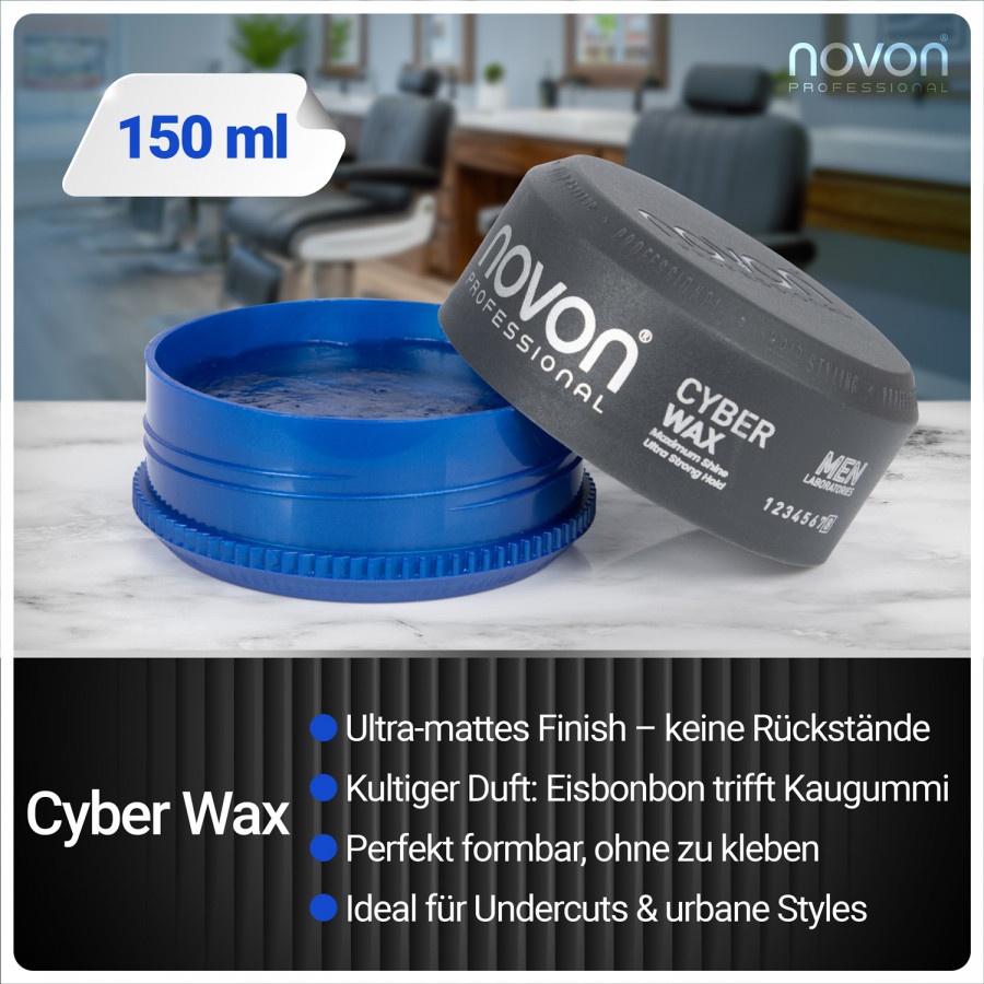 Novon Cyber Aqua Hair Wax – 150 ml box