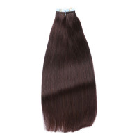 10 x Tape In - 2 Dunkelbraun - Hair Extensions - 2,5g - NOVON EXTENTIONS 70 cm