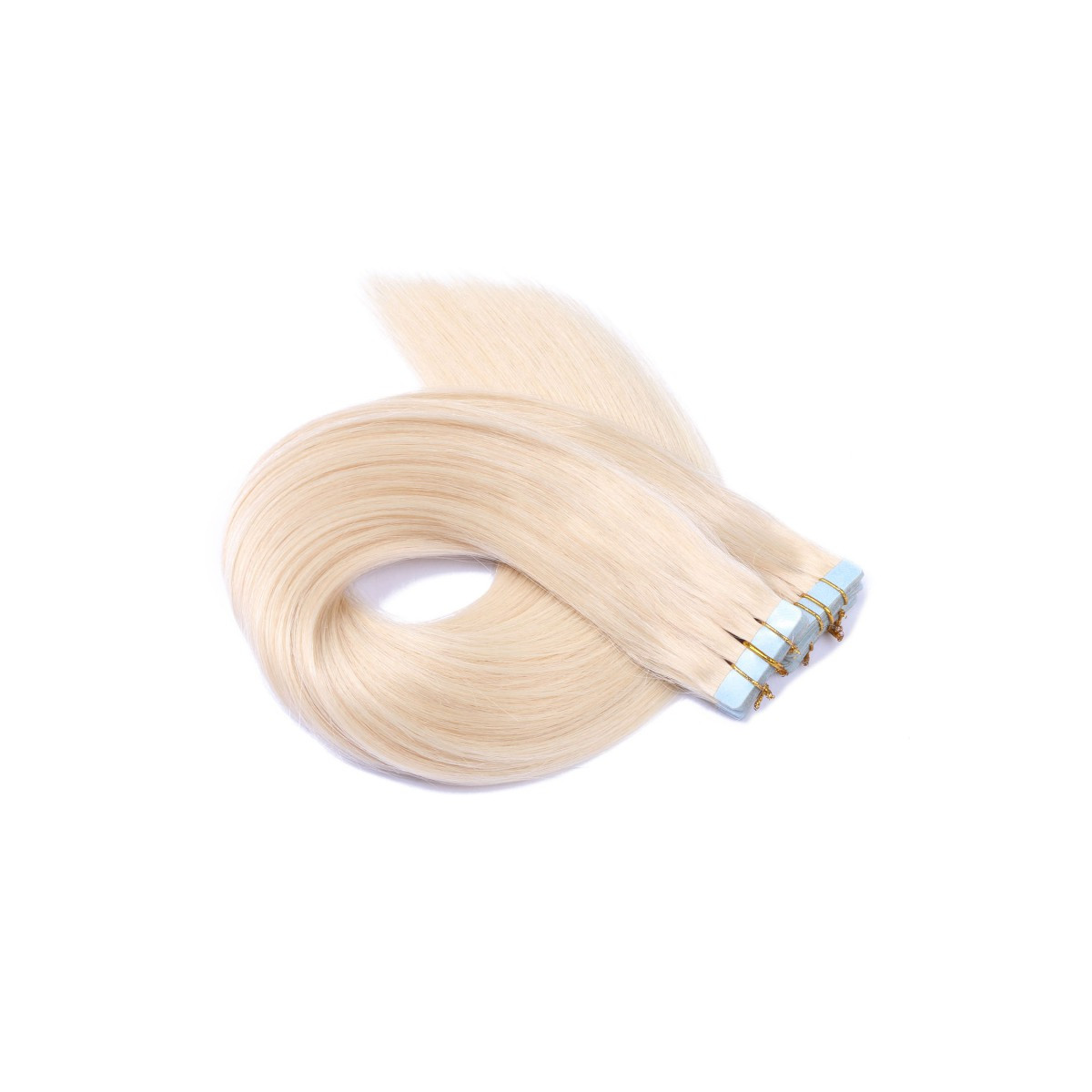 10 x Tape In - 60 Weissblond - Hair Extensions - 2,5g -...