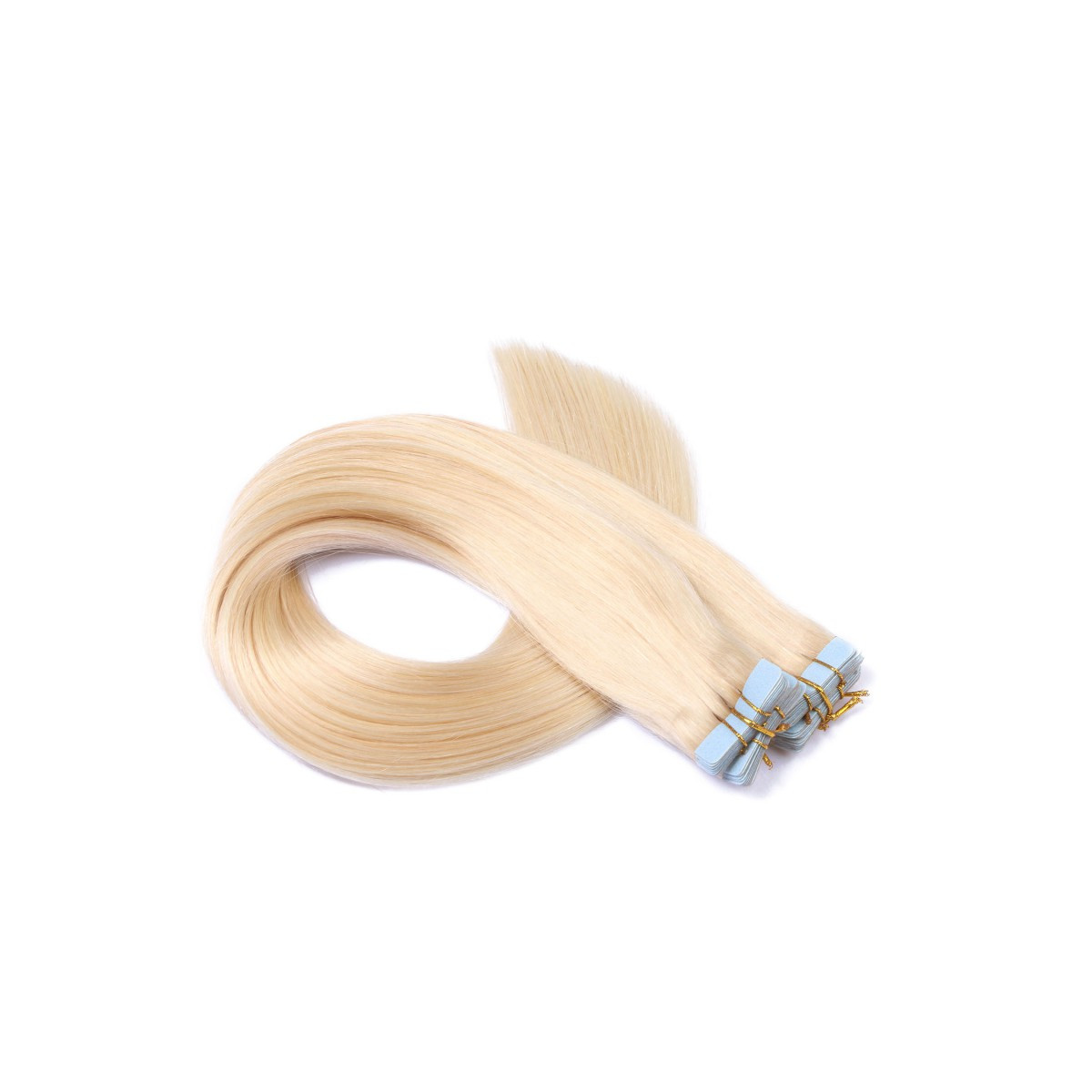 10 x Tape In - 613 Helllichtblond Hair Extensions - 2,5g...