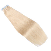10 x Tape In - 613 Helllichtblond Hair Extensions - 2,5g - NOVON EXTENTIONS 70 cm