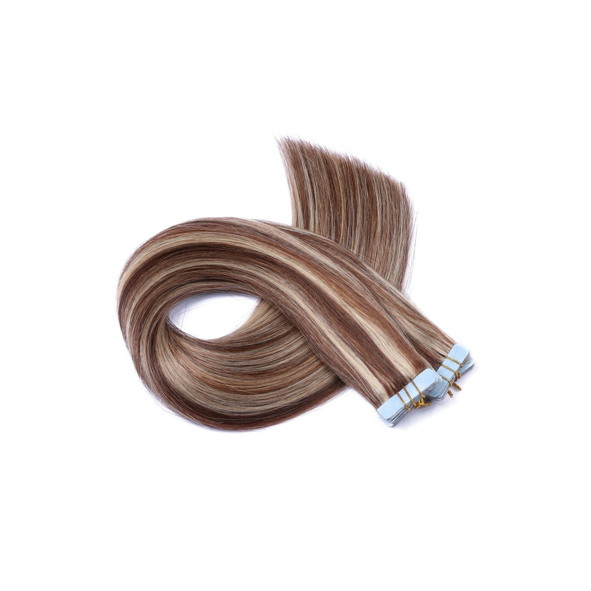 10 x Tape In - 4/24 gesträhnt - Hair Extensions -...