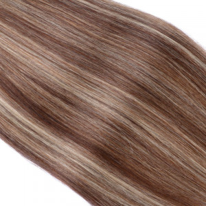 10 x Tape In - 4/24 gesträhnt - Hair Extensions - 2,5g - NOVON EXTENTIONS 70cm