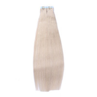 10 x Tape In - Grey / Grau - Hair Extensions - 2,5g - NOVON EXTENTIONS 70 cm