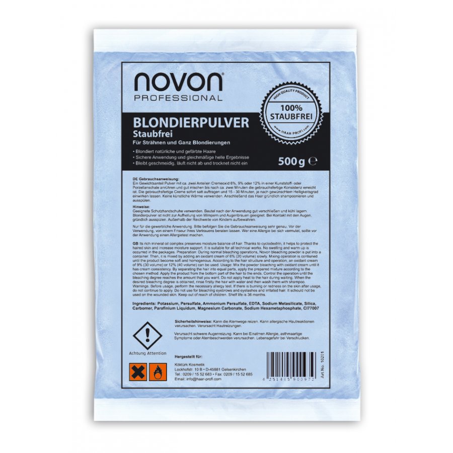 Novon Blondierpulver Staubfrei 50 g box