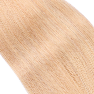 25 x Keratin Bonding Hair Extensions - 18 Naturaschblond - 100% Echthaar - NOVON EXTENTIONS 40 cm - 1 g