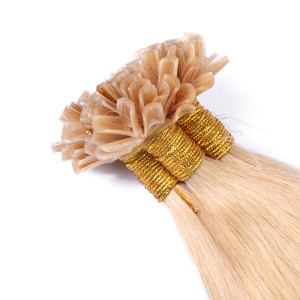 25 x Keratin Bonding Hair Extensions - 18 Naturaschblond - 100% Echthaar - NOVON EXTENTIONS 50 cm - 1 g