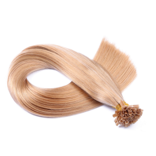 25 x Keratin Bonding Hair Extensions - 20 Aschblond 100% Echthaar - NOVON EXTENTIONS 60 cm - 1 g