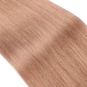 25 x Keratin Bonding Hair Extensions - 27 Honigblond - 100% Echthaar - NOVON EXTENTIONS 40 cm - 1 g