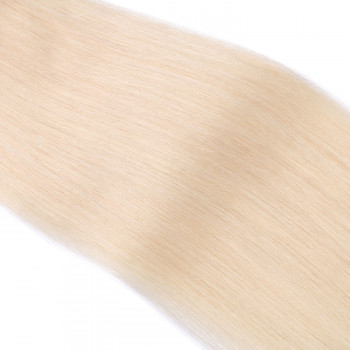 25 x Keratin Bonding Hair Extensions - 60 Weissblond - 100% Echthaar - NOVON EXTENTIONS 60 cm - 0,5 g