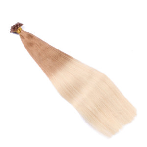 25 x Keratin Bonding Hair Extensions - 12/60 Ombre - 100% Echthaar - NOVON EXTENTIONS 60 cm - 0,5 g