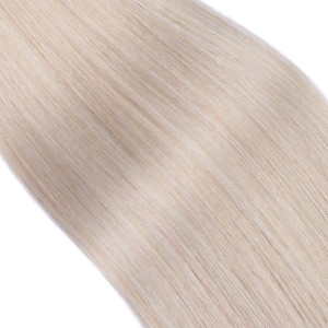 25 x Keratin Bonding Hair Extensions - Grey / Grau - 100% Echthaar - NOVON EXTENTIONS 50 cm - 1 g