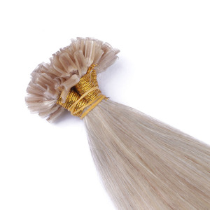25 x Keratin Bonding Hair Extensions - Grey / Grau - 100% Echthaar - NOVON EXTENTIONS 50 cm - 1 g