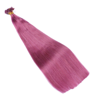 25 x Keratin Bonding Hair Extensions - Violett - 100% Echthaar - NOVON EXTENTIONS 40 cm - 1 g