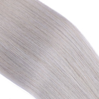 25 x Keratin Bonding Hair Extensions - 1b/Silver Ombre - 100% Echthaar - NOVON EXTENTIONS 40 cm - 0,5 g