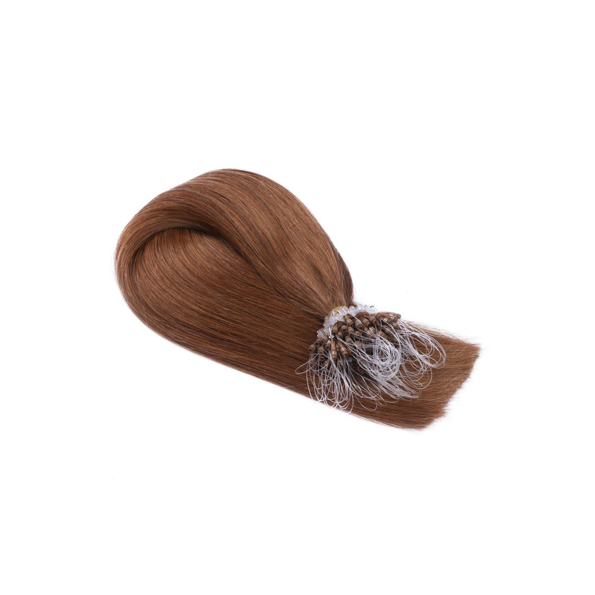 25 x Micro Ring / Loop - 8 Goldbraun - Hair Extensions...