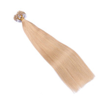 25 x Micro Ring / Loop - 18 Naturaschblond - Hair Extensions 100% Echthaar - NOVON EXTENTIONS 50 cm - 1 g