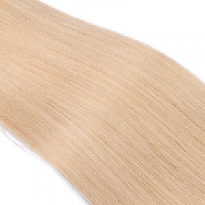 25 x Micro Ring / Loop - 24 Goldblond - Hair Extensions 100% Echthaar - NOVON EXTENTIONS 50 cm - 0,5 g