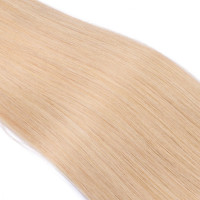 25 x Micro Ring / Loop - 24 Goldblond - Hair Extensions 100% Echthaar - NOVON EXTENTIONS 50 cm - 0,5 g