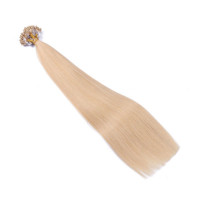 25 x Micro Ring / Loop - 24 Goldblond - Hair Extensions 100% Echthaar - NOVON EXTENTIONS 50 cm - 0,5 g