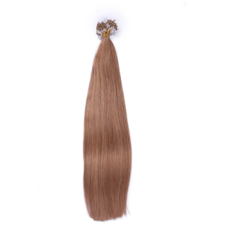 25 x Micro Ring / Loop - 27 Honigblond - Hair Extensions 100% Echthaar - NOVON EXTENTIONS 50 cm - 1 g