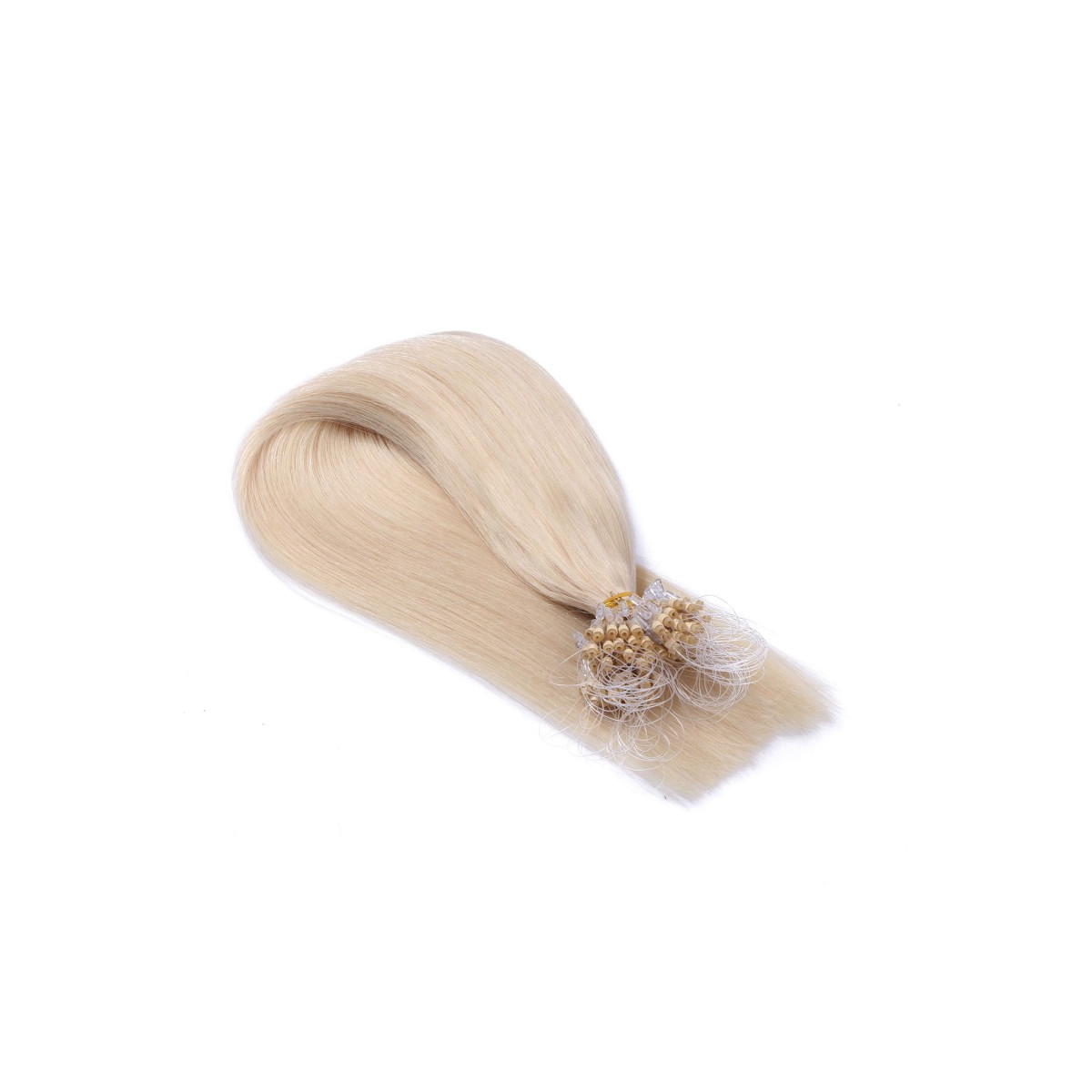 25 x Micro Ring / Loop - 60 Weissblond - Hair Extensions...