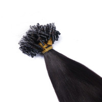 25 x Micro Ring / Loop - 1b/24 Ombre - Hair Extensions 100% Echthaar - NOVON EXTENTIONS 60 cm - 1 g