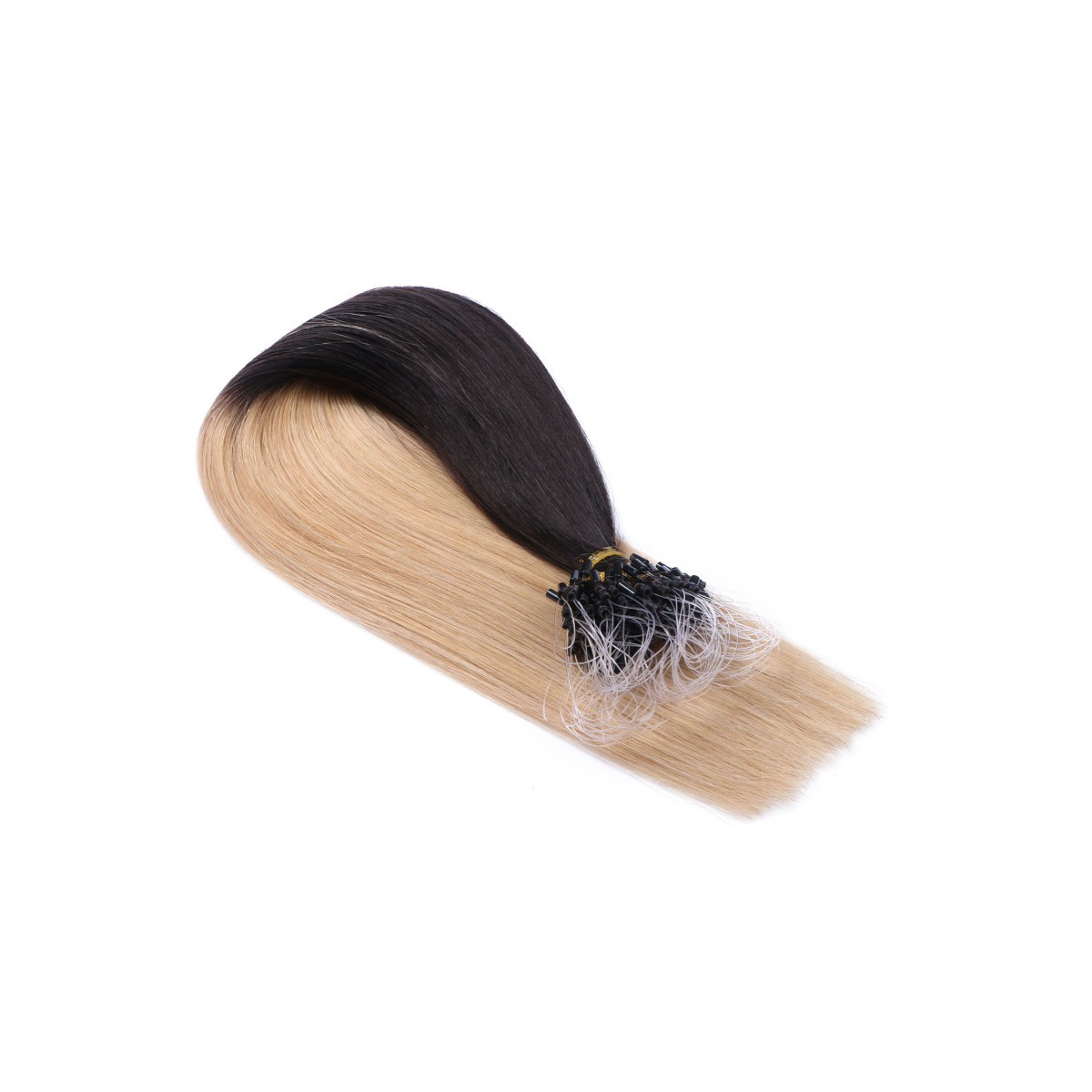 25 x Micro Ring / Loop - 1b/24 Ombre - Hair Extensions...