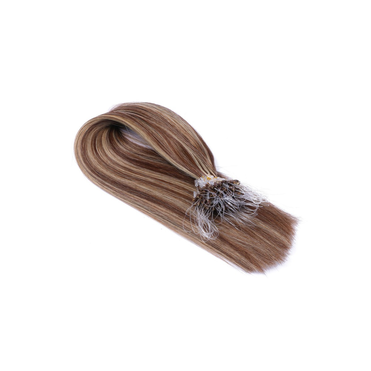 25 x Micro Ring / Loop - 4/24 Gesträhnt - Hair...