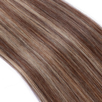 25 x Micro Ring / Loop - 4/24 Gesträhnt - Hair Extensions 100% Echthaar - NOVON EXTENTIONS 50 cm - 0,5 g