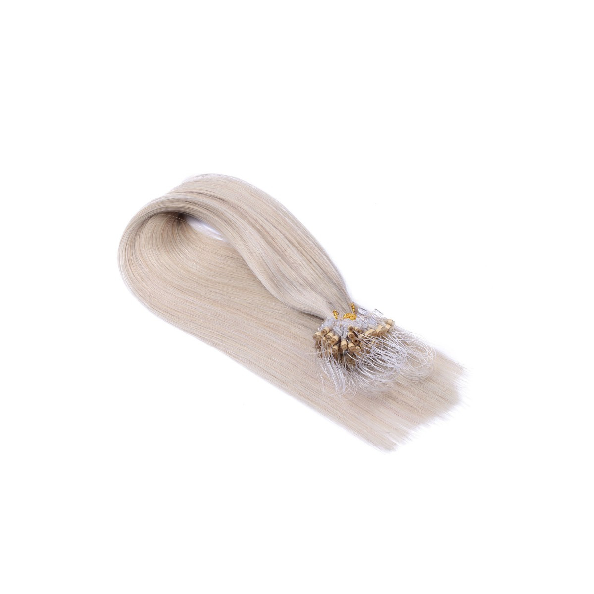25 x Micro Ring / Loop - Grey / Grau - Hair Extensions...