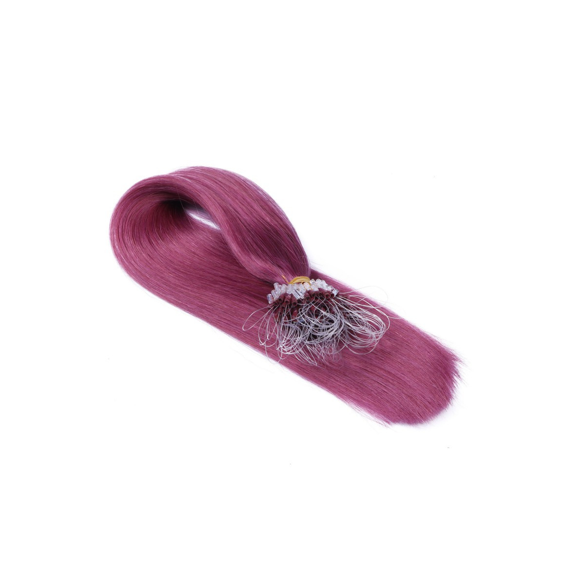 25 x Micro Ring / Loop - Violett - Hair Extensions 100%...