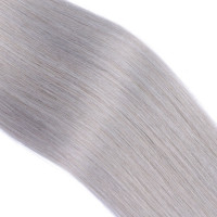 25 x Micro Ring / Loop - Silver - Hair Extensions 100% Echthaar - NOVON EXTENTIONS 50 cm - 1 g