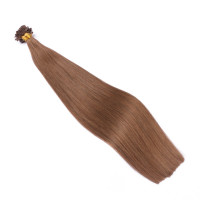 25 x Keratin Bonding Hair Extensions - 7 Mittelnaturblond - 100% Echthaar - NOVON EXTENTIONS