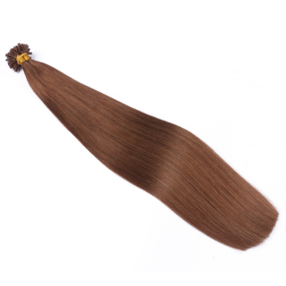 25 x Keratin Bonding Hair Extensions - 5 Dunkelblond - 100% Echthaar - NOVON EXTENTIONS 50 cm - 0,5 g