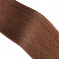 25 x Keratin Bonding Hair Extensions - 5 Dunkelblond - 100% Echthaar - NOVON EXTENTIONS 60 cm - 0,5 g