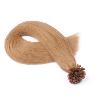 25 x Keratin Bonding Hair Extensions - 19 Mittelgoldblond - 100% Echthaar - NOVON EXTENTIONS