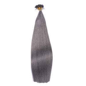 25 x Keratin Bonding Hair Extensions - Darkgrey - 100% Echthaar - NOVON EXTENTIONS