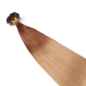 25 x Keratin Bonding Hair Extensions - 12/26 Ombre - 100% Echthaar - NOVON EXTENTIONS