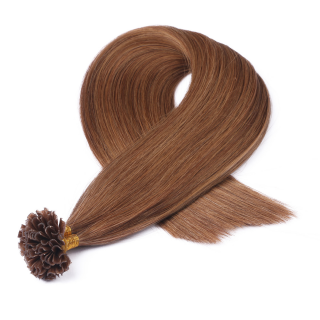 25 x Keratin Bonding Hair Extensions - 9 Mittelblond - 100% Echthaar - NOVON EXTENTIONS 50 cm - 1 g