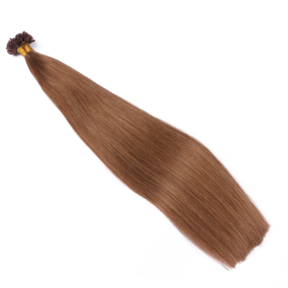 25 x Keratin Bonding Hair Extensions - 9 Mittelblond - 100% Echthaar - NOVON EXTENTIONS 40 cm - 0,5 g