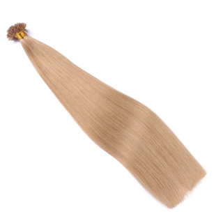 25 x Keratin Bonding Hair Extensions - 16 Hellblond natur - 100% Echthaar - NOVON EXTENTIONS 40 cm - 1 g