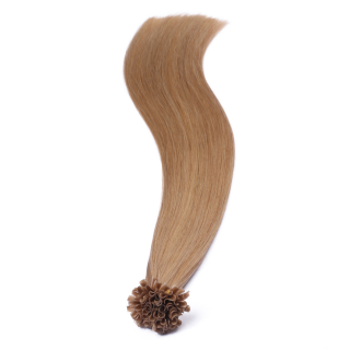 25 x Keratin Bonding Hair Extensions - 16 Hellblond natur - 100% Echthaar - NOVON EXTENTIONS 60 cm - 0,5 g