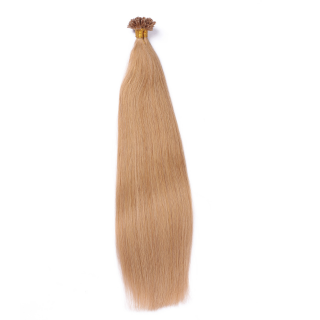 25 x Keratin Bonding Hair Extensions - 19 Mittelgoldblond - 100% Echthaar - NOVON EXTENTIONS 40 cm - 1 g